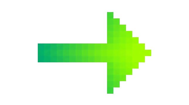Green ribbon shaped like an upward arrow representing success, growth, and financial progress