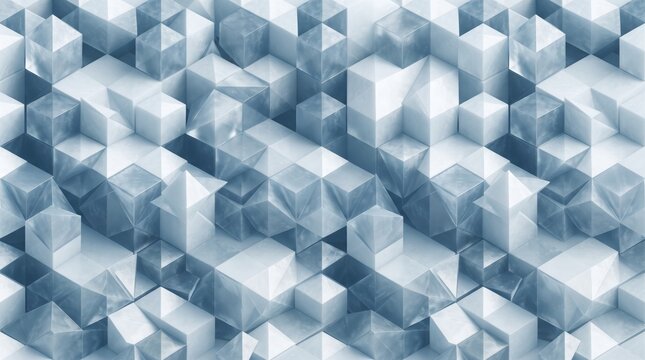 Ireland pattern featuring abstract blue cube blocks geometric design abstract geometric seamless structure background