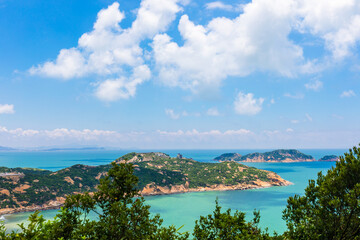 Fototapeta premium Seascape at Gaolan Port, Zhuhai, Guangdong, China