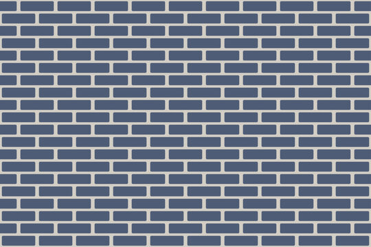 Seamless muted blue brick pattern