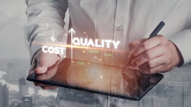 Increase quality and reduce cost represent quality, cost, and performance optimization for business strategy and resource efficiency Marrow