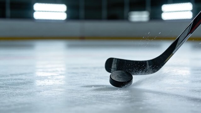 backhand shot with puck lifting from ice surface