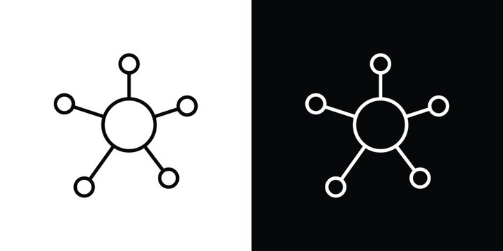 Multichannel icon thin symbols pack. EPS10