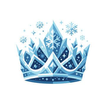 Ice Queen Crown with Snowflake Accents