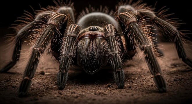 Hairy Tarantula Spider Legs Up Close Detail