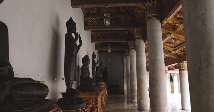 The Marble Temple Wat Benchamabophit sightseeing travel in Bankgok Thailand.