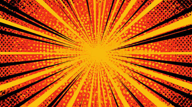 abstract symmetrical background design with pop art influences