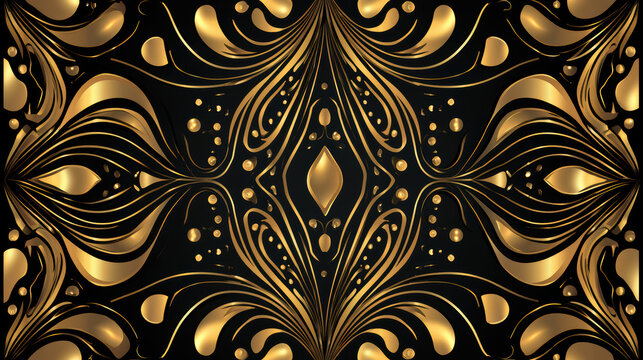 abstract effect background with symmetrical 2d flat design