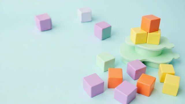 An assortment of multi-colored Rubik's Cubes scattered on a soft surface.