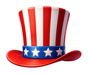 Fototapeta premium PNG Patriotic hat with stars.