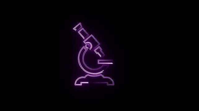 3d render of a glowing neon sign on a black background