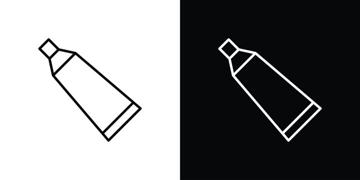 Toothpaste tube icon simple illustrations collection