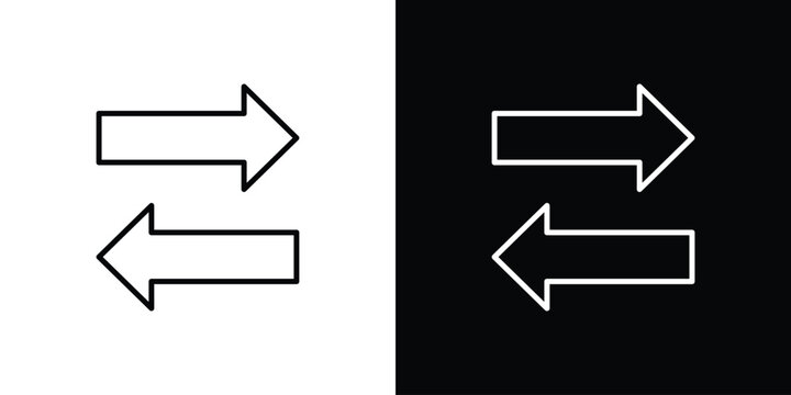 Transfer arrows icon simple illustrations collection