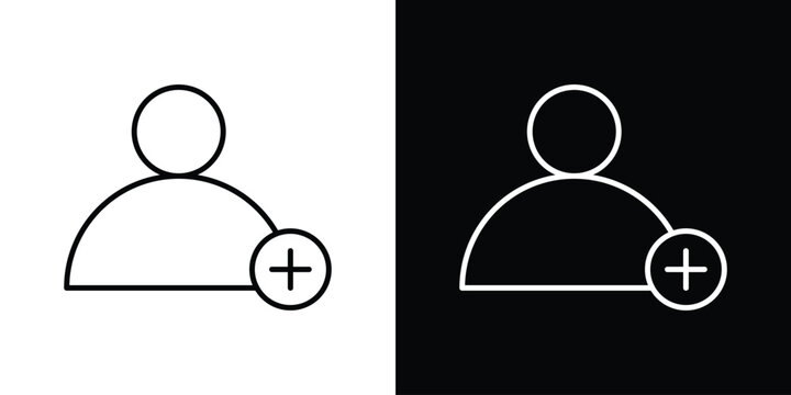 User add icon simple illustrations collection