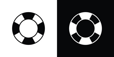 Life buoy icon simple graphics set © Vince