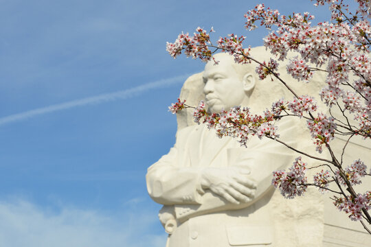WASHINGTON DC - APR 13 2014: The Martin Luther King Jr Memorial in Washington DC on April 13, 2014. The memorial opened to the public on August 22, 2011. 