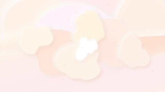 Elegant Neomorphic Breathing Silk Background Loop with Fluid Pastel Shapes Motion Graphics