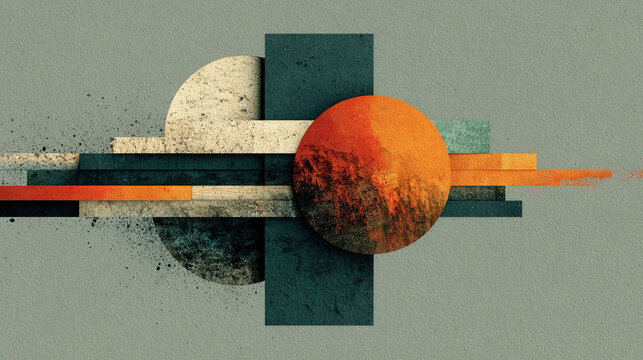 Error - Misaligned abstract forms conceptual deviation visual tension dynamic energy fault minimalistic composition expressive symbolic mistake