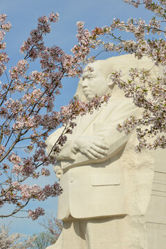 WASHINGTON DC - APR 13 2014: The Martin Luther King Jr Memorial in Washington DC on April 13, 2014. The memorial opened to the public on August 22, 2011. 