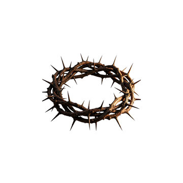 Crown of Thorns with Isolated Background