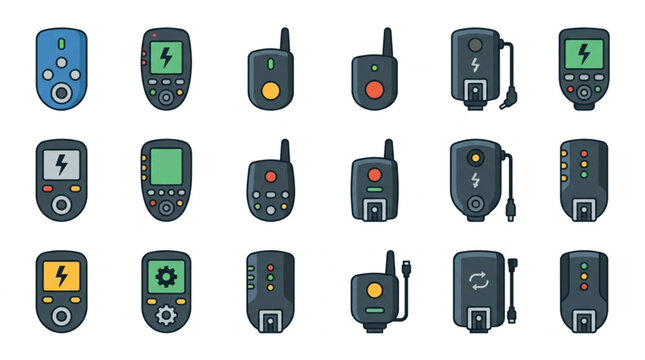 Collection of retro handheld gaming devices and gadgets.