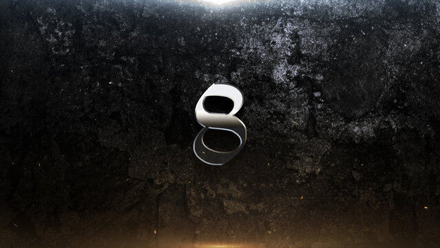 Countdown Dramatic Metallic Number On Dark Grungy Medieval Gothic Rock Metal Movie Grunge Action Cinematic Title Trailer Background
