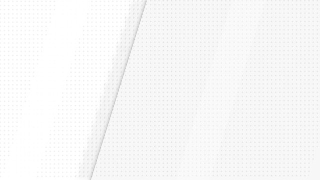 Abstract white background with subtle halftone dot pattern and diagonal fold overlay