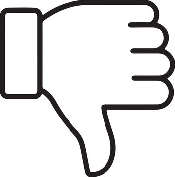 dislike, thumbsdown, negative, reject, decline, refuse, vote, rating, feedback, review, poor,