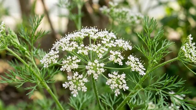 Close-up of White Flower Blossom in Garden