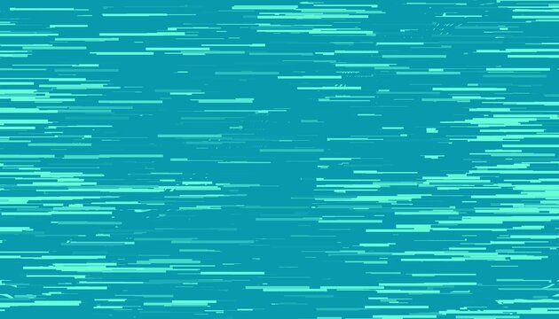 Cyan turquoise abstract glitch background. digital noise horizontal line pattern, screen distortion texture, cyber technology for gaming, web banner, presentation design.