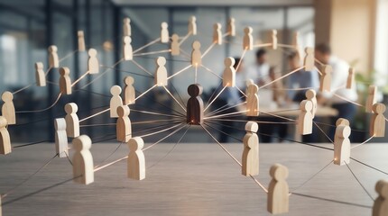 Obraz premium Collaborative Teamwork and Network Connection in Modern Office.