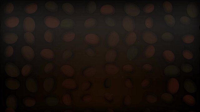 roasted coffee beans scattered on a dark background creating a rich brown aroma pattern perfect for food and drink concepts