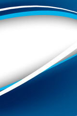 Obraz premium Abstract Blue Wave Banner With White Curves And Gradient Background For Modern Design design bacground illustration