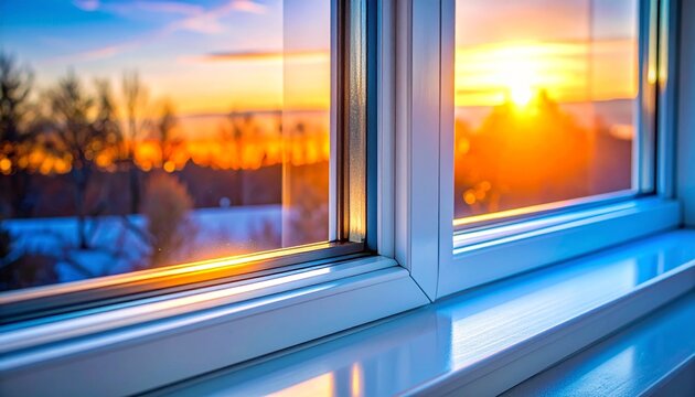 Double-Glazed Window Thermal Insulation Air Gap Detail