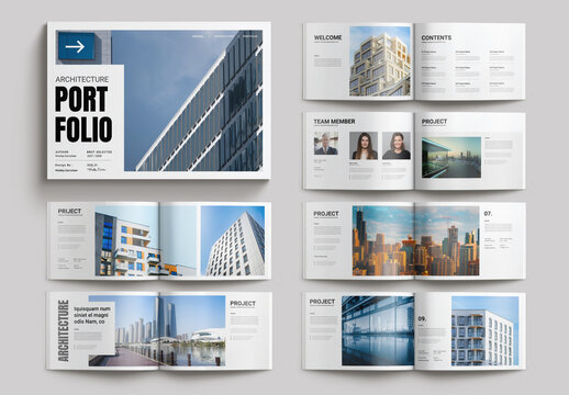 Architecture Portfolio Layout Landscape