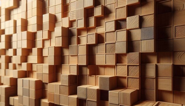 Abstract geometric wall surface
