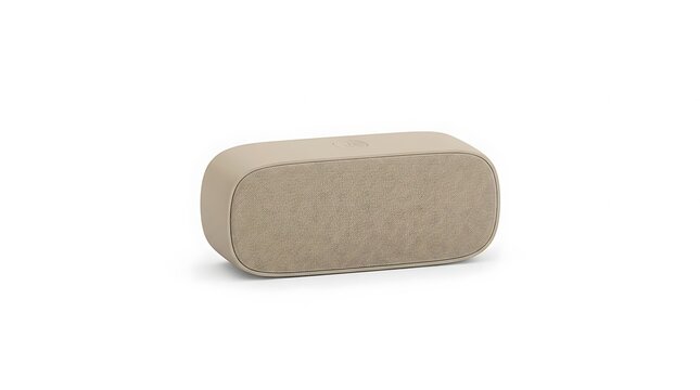Compact portable audio device with textured finish