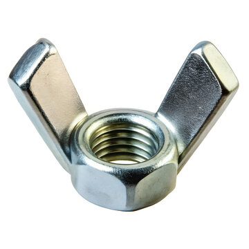 metal wing nut with threaded rod