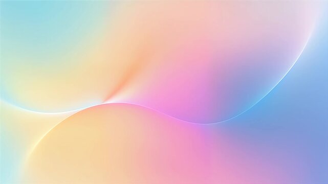 abstract colorful gradient background with soft pastel curves