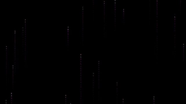 A seamless looping video background featuring vertical particles falling through darkness.