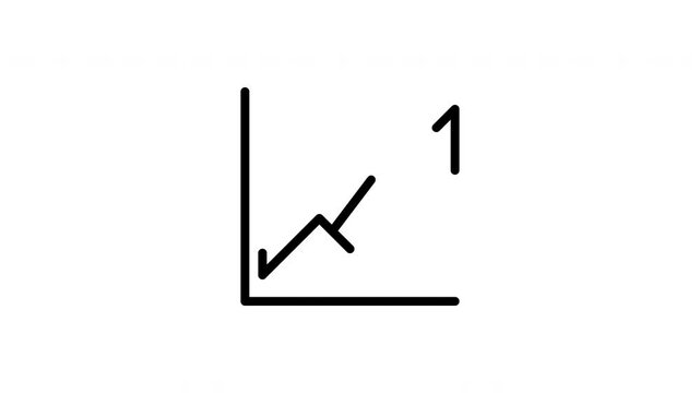 area chart animated icon