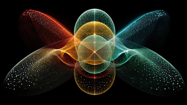 Evolution (conceptual) - Continuous abstract growth conceptual adaptation visual transformation dynamic patterns emergent forms minimalistic complexity progressive composition
