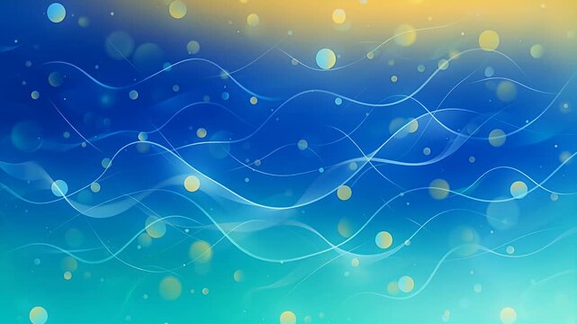 abstract blue gradient waves bokeh background
