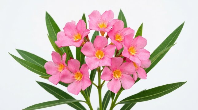 Japanese Frangipani and Adenium Flowers with Ample Copy Space for Text or Bunga kamboja Jepang atau adenium