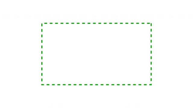 Minimalist green dashed line rectangle design on a white background, perfect for text overlay or simple graphic elements in presentations.