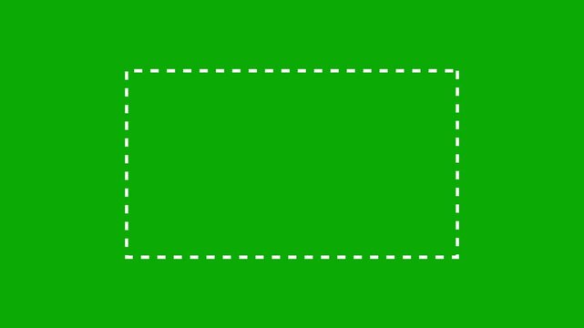 Bright neon green background with dashed white border suitable for flyers, posters, web graphics, and social media posts. Versatile design element.