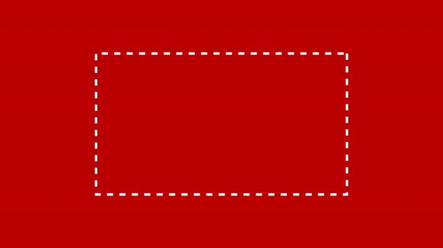 Bright red background with a white rectangle border suitable for brochures, social media posts, packaging, and advertising materials.