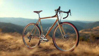 Fototapeta premium bicycle on the road