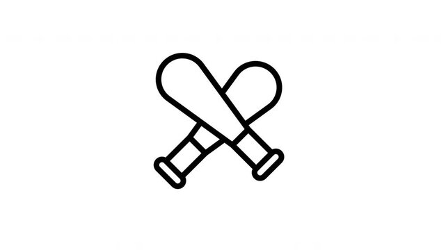 baseball bat animated icon