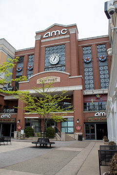 NEWPORT, KY USA ON APRIL 24, 2019. AMC theater in Newport at the Levee mall. Newport, Kentucky